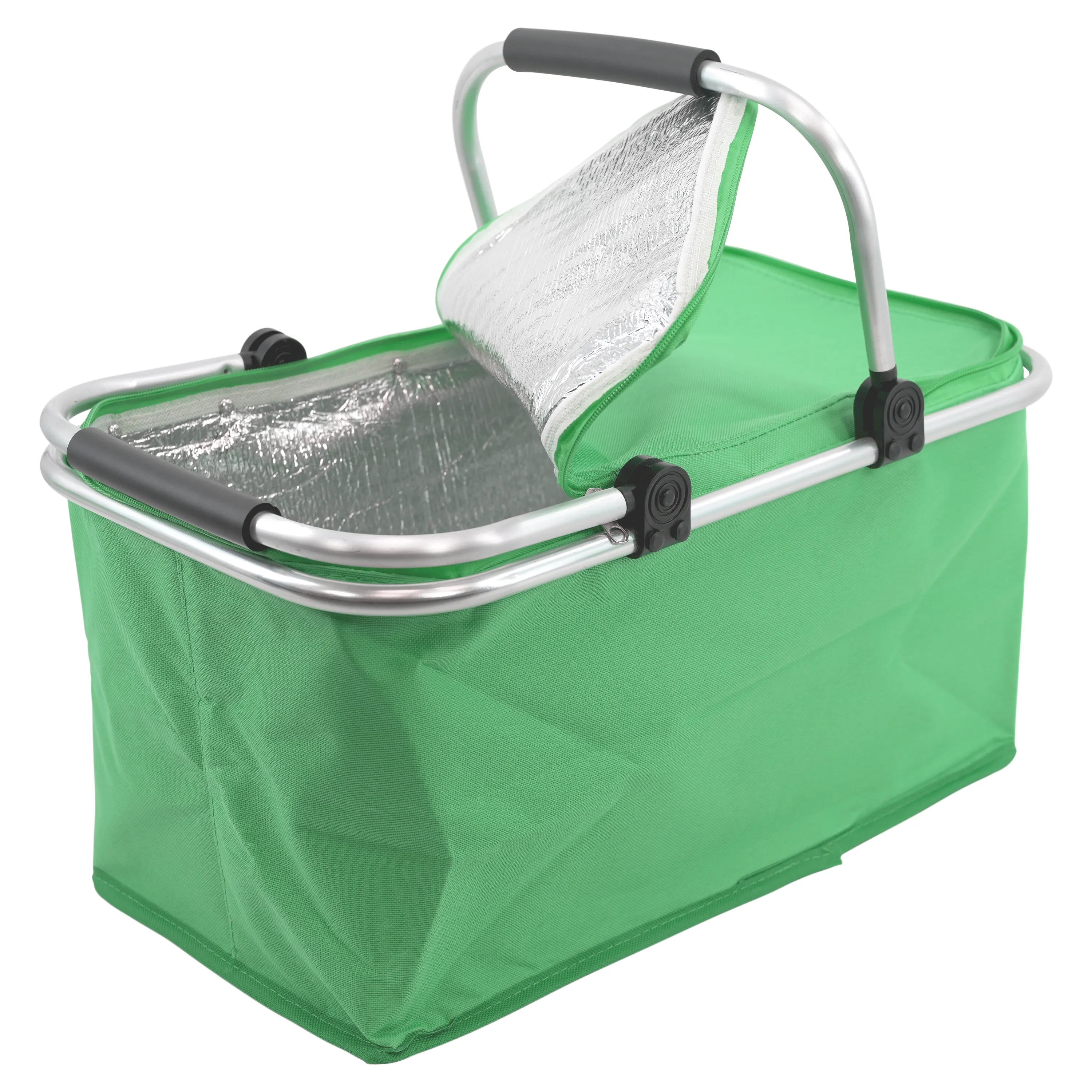 Green Cooler Basket Bag