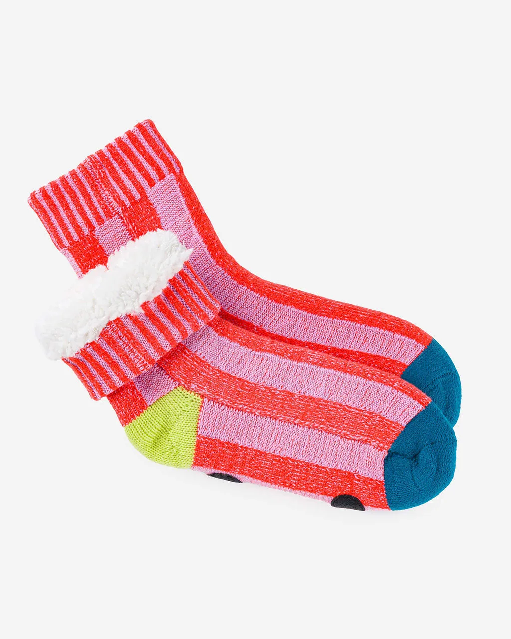 Gym House Socks - Pink   Cobalt