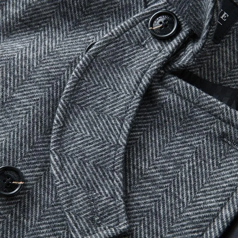 Herringbone Winter Coat