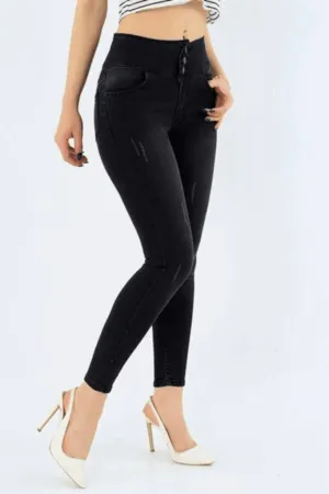 High Waist Lycra Jeans