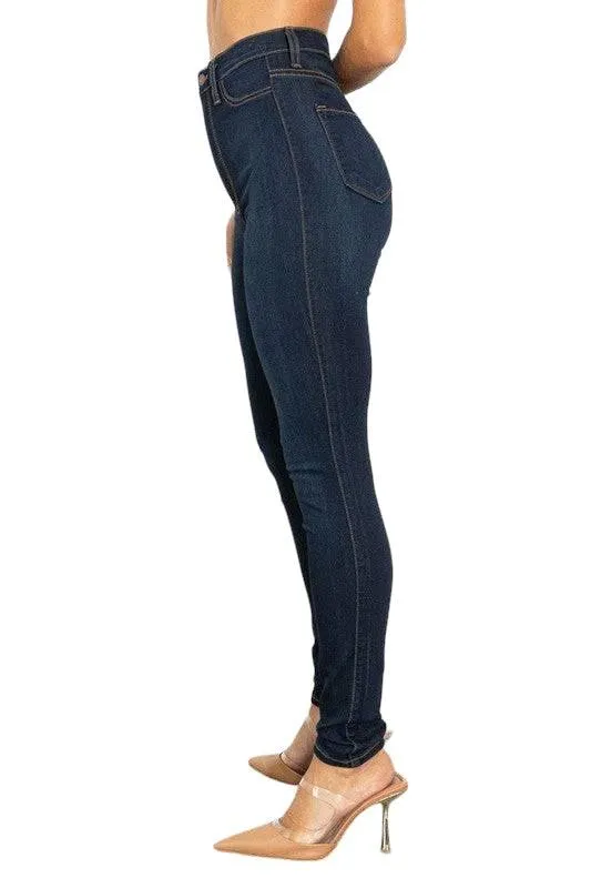 High waisted classic skinny jeans