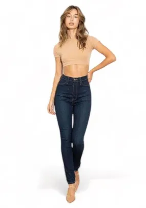 High waisted classic skinny jeans