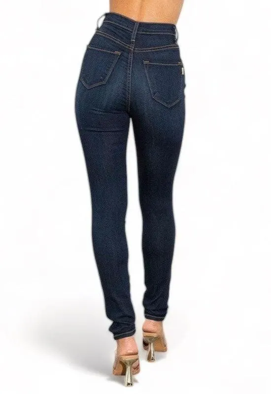 High waisted classic skinny jeans