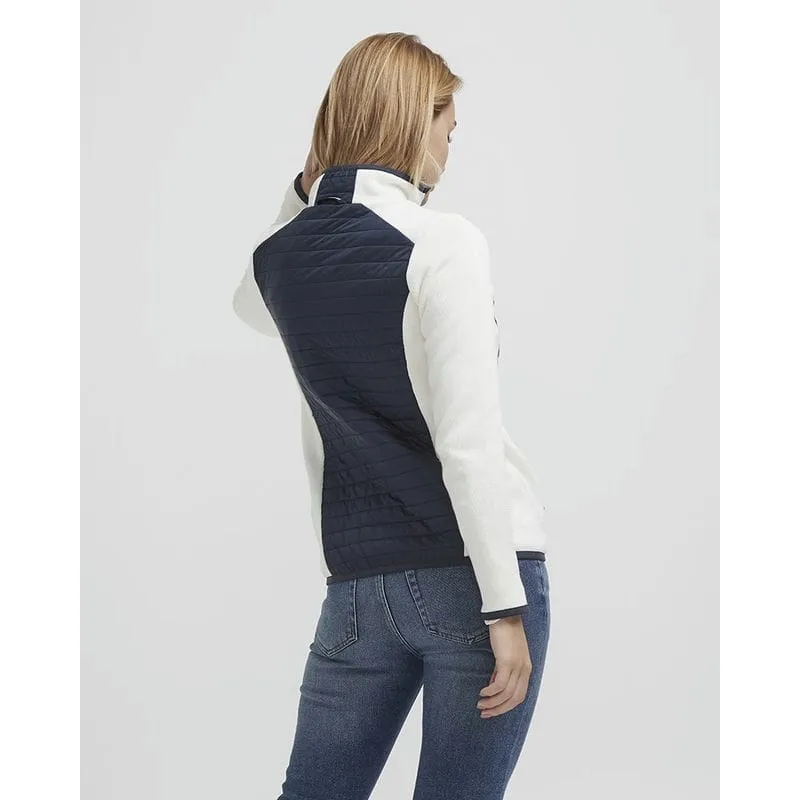 Holebrook Mimmi Windproof Ladies Full Zip Jacket - Off White/Navy