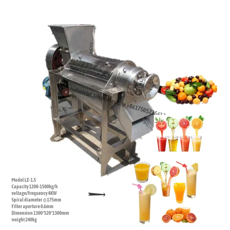 Industrial ginger juicer extractor machine