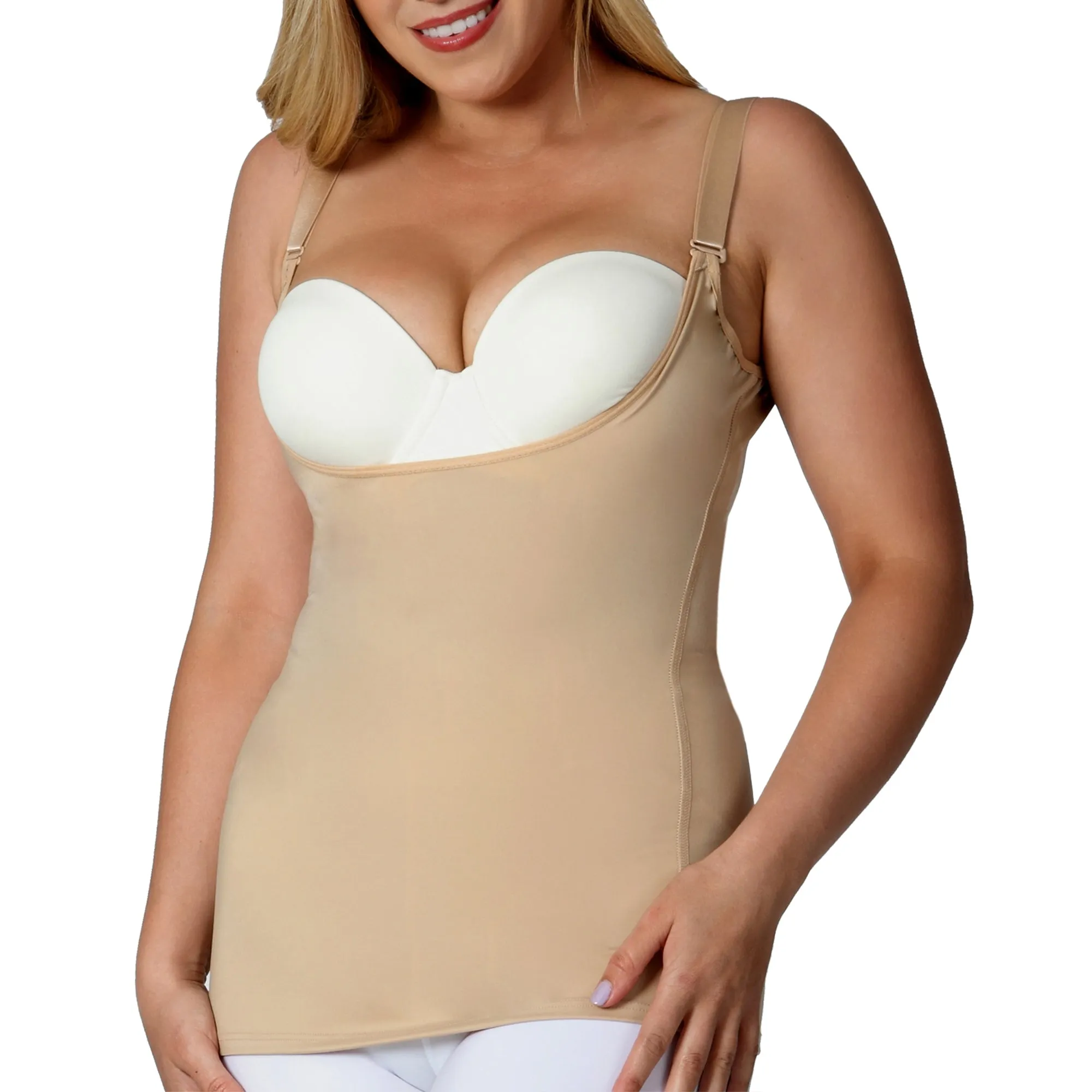 InstantFigure Underbust Tank Top with Bra Straps WTBS004