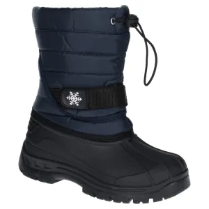 Junior Icicle Toggle Lace Snow Boots Navy