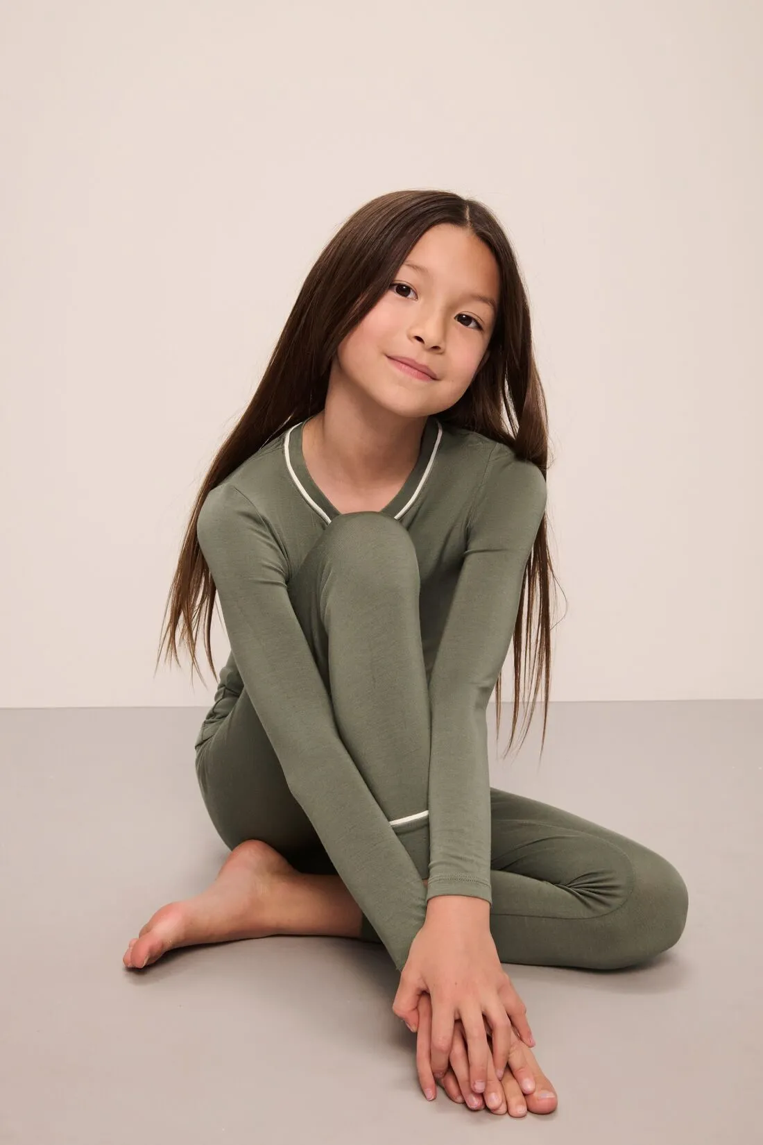 Kids TENCEL™ Modal Unisex Long PJ Set