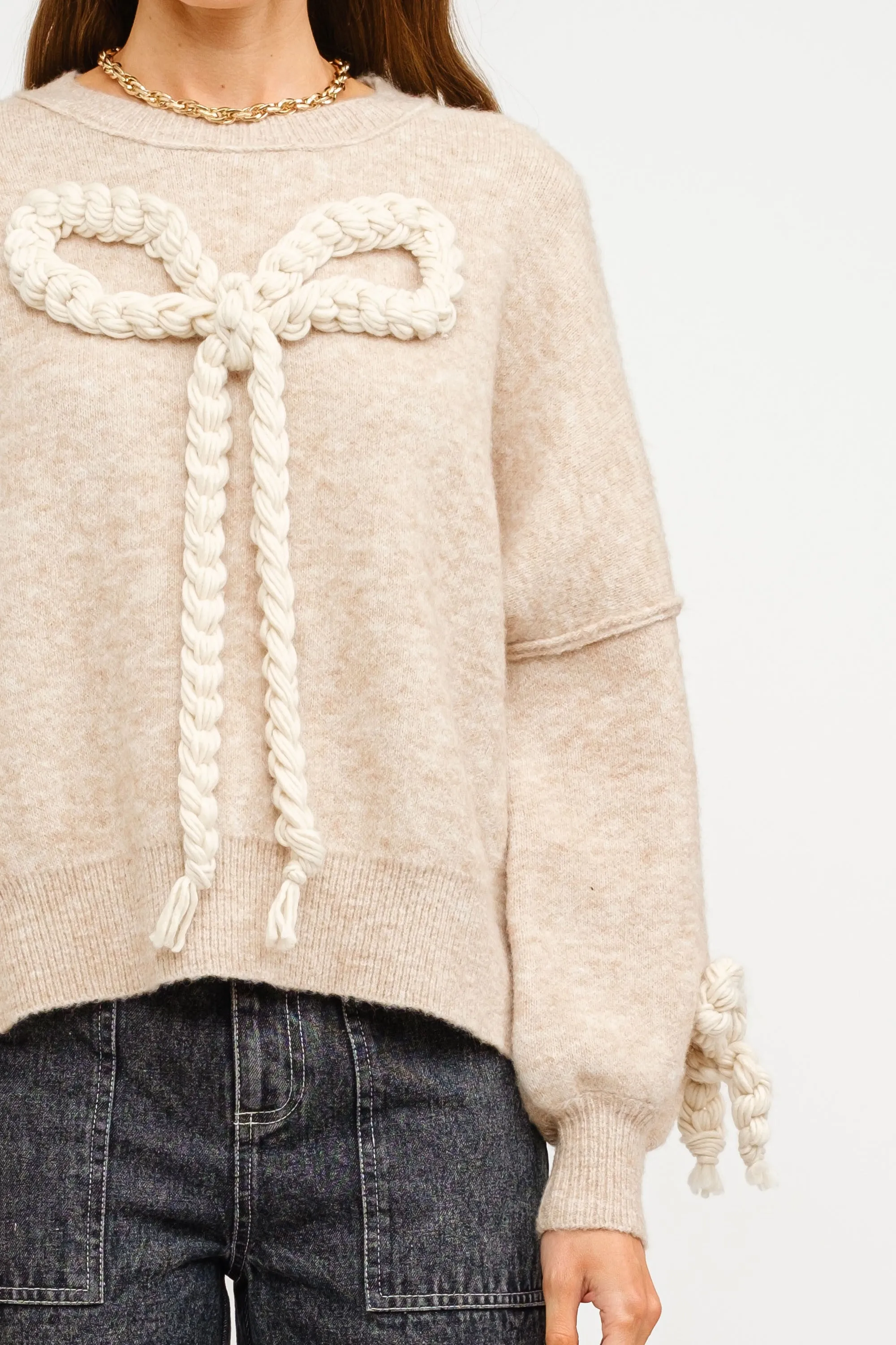 Knot Your Average Bow Sweater