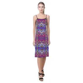 Medicine Blessing Purple Alcestis Slip Dress (Model D05)