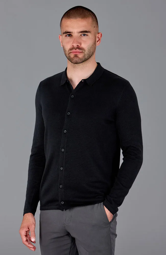 Mens Lightweight Cotton Knitted Shirt