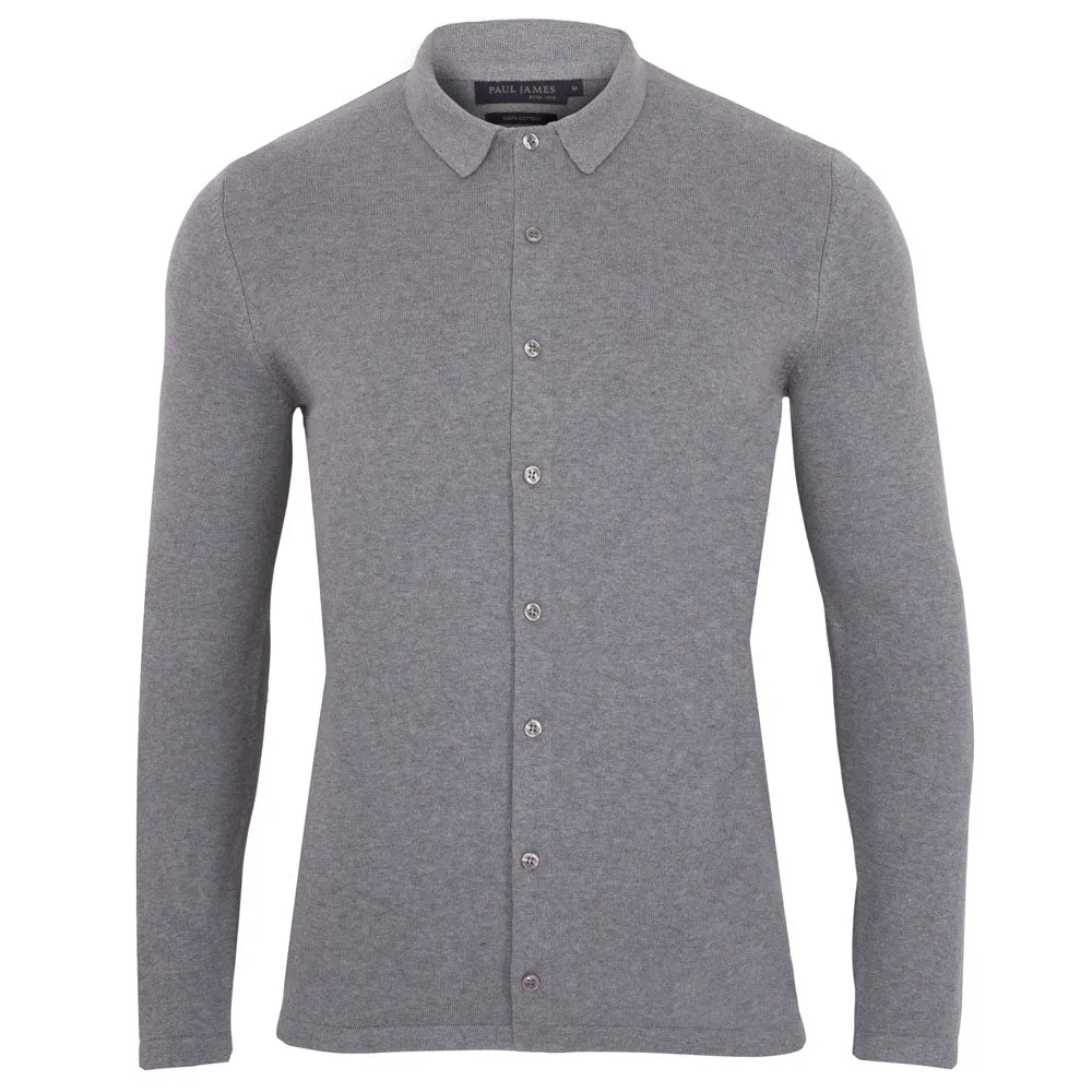 Mens Lightweight Cotton Knitted Shirt