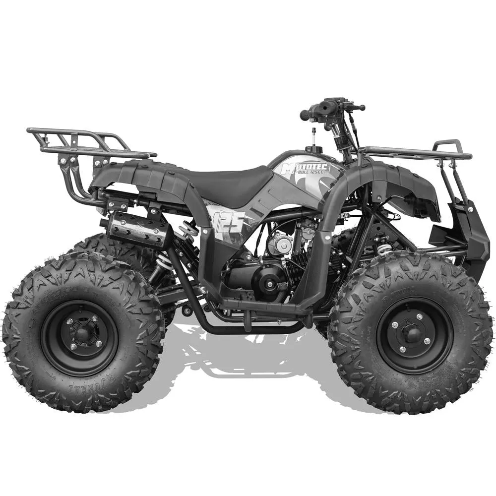 MotoTec Bull 125cc 4-Stroke Kids Gas ATV Black