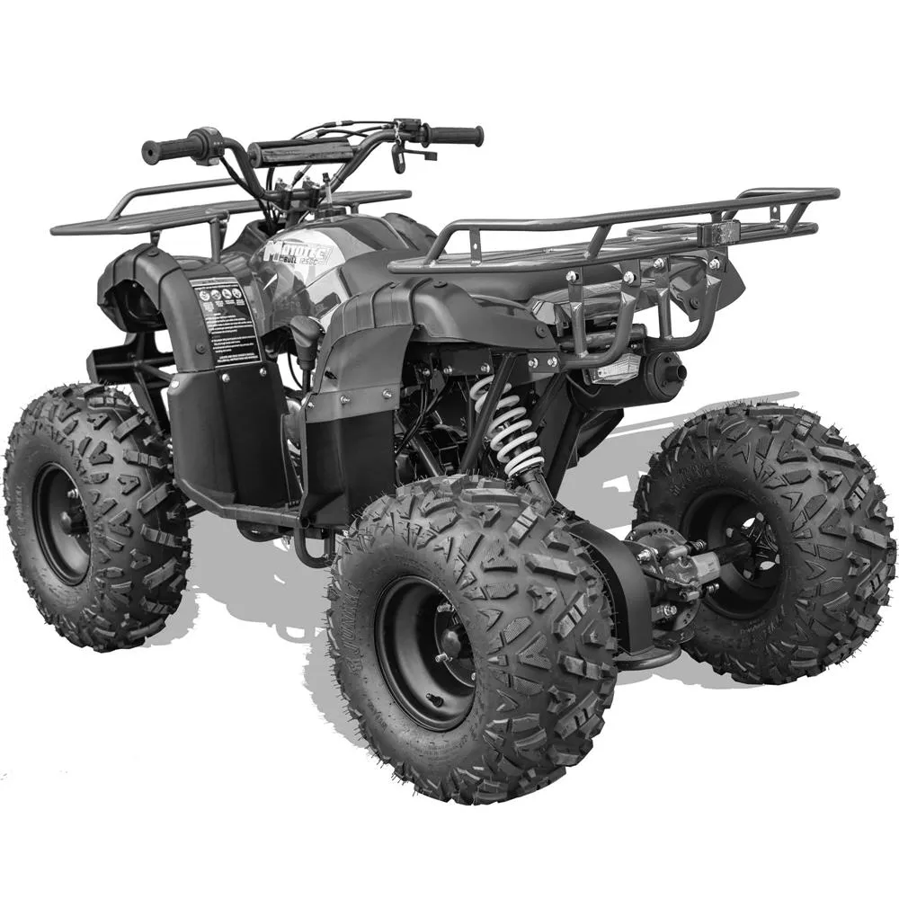 MotoTec Bull 125cc 4-Stroke Kids Gas ATV Black