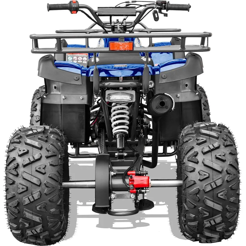 MotoTec Bull 125cc 4-Stroke Kids Gas ATV Blue