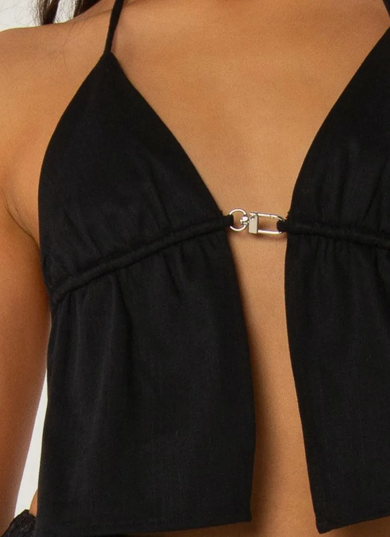 Mystic Halter Top - Black