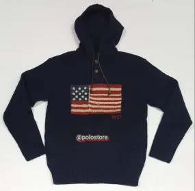 Nwt Polo Ralph Lauren Flag Hoodie Sweater