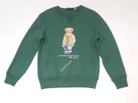 Nwt Polo Ralph Lauren Green Wading Jacket Teddy Bear Sweatshirt