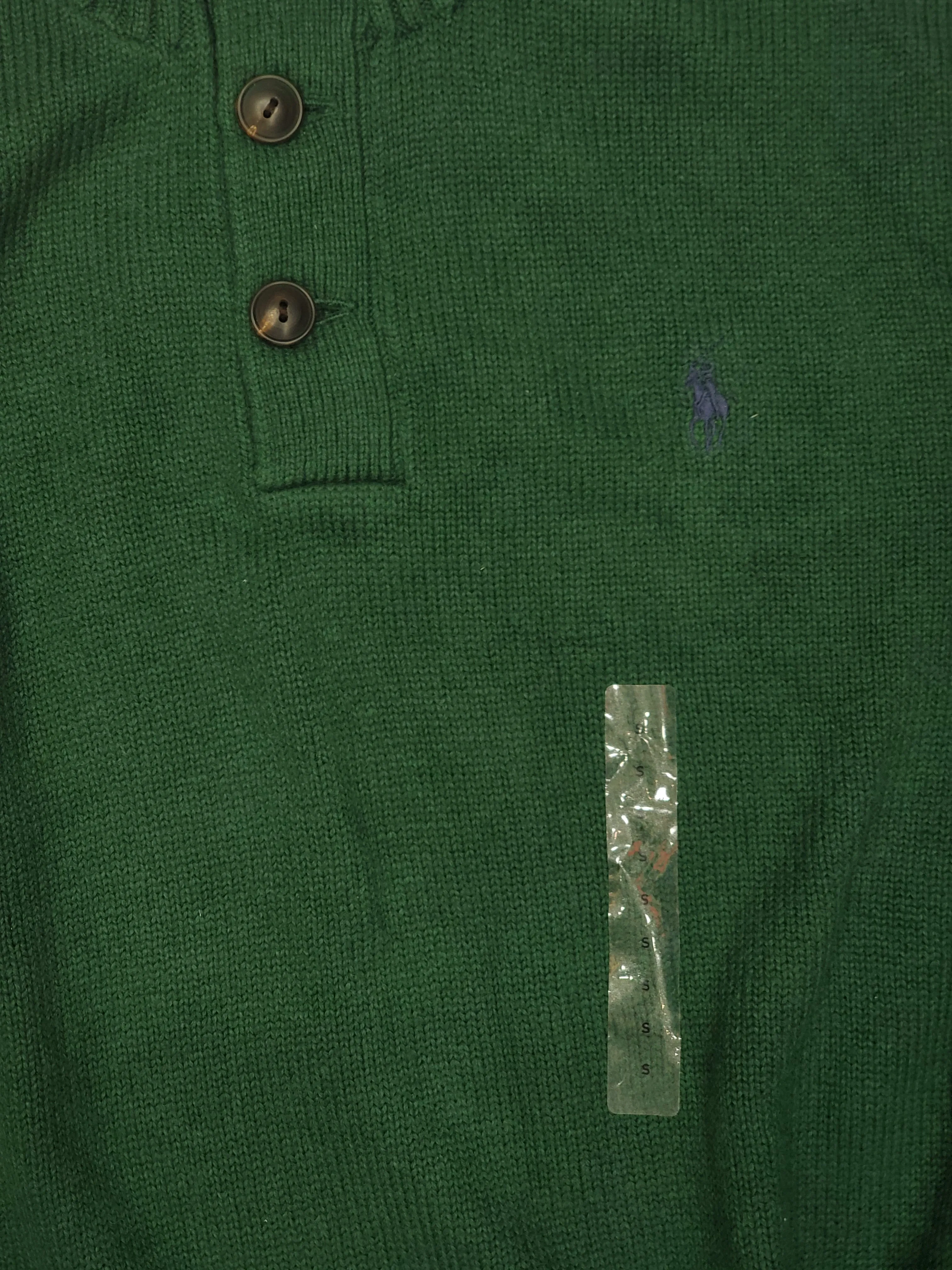 Nwt Polo Ralph Lauren Northwest Green Small Pony Mock Neck Sweater