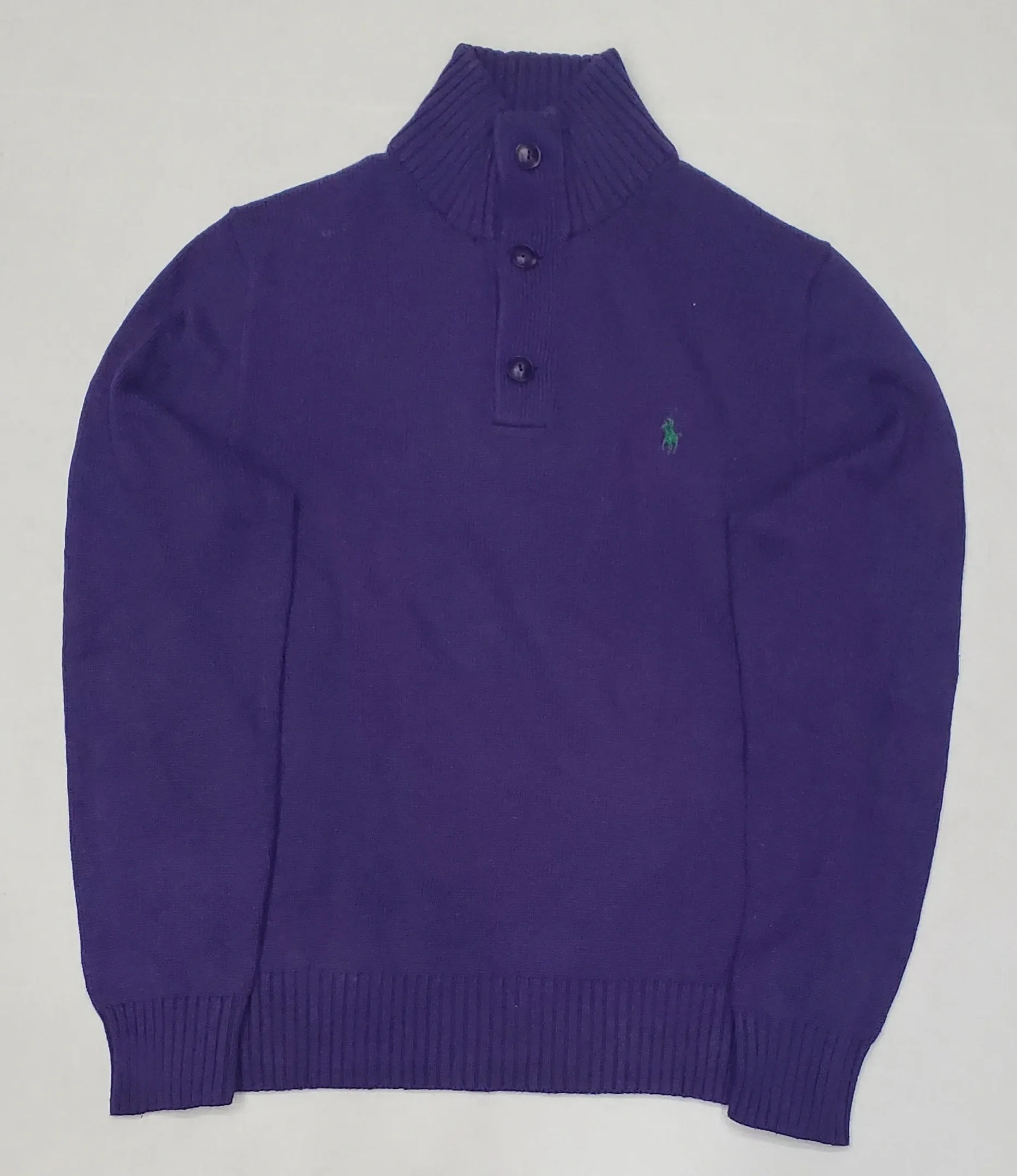 Nwt Polo Ralph Lauren Purple Small Pony Mock Neck Sweater