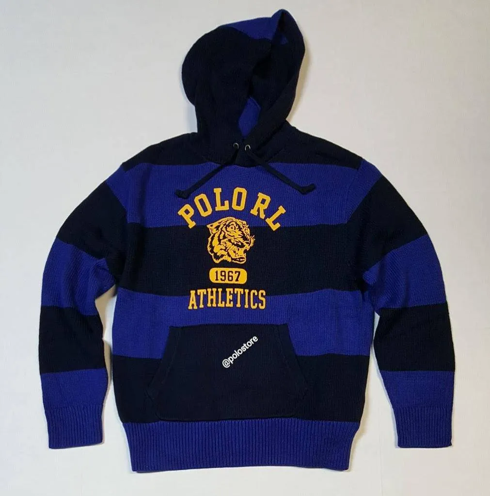 Nwt Polo Ralph Lauren Royal Blue Tiger Athletics Hoodie Sweater