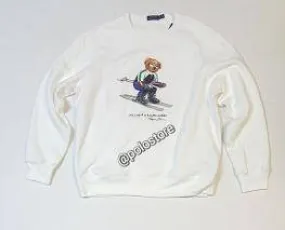 Nwt Polo Ralph Lauren White Ski Bear Sweatshirt