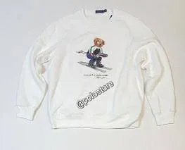 Nwt Polo Ralph Lauren White Ski Bear Sweatshirt