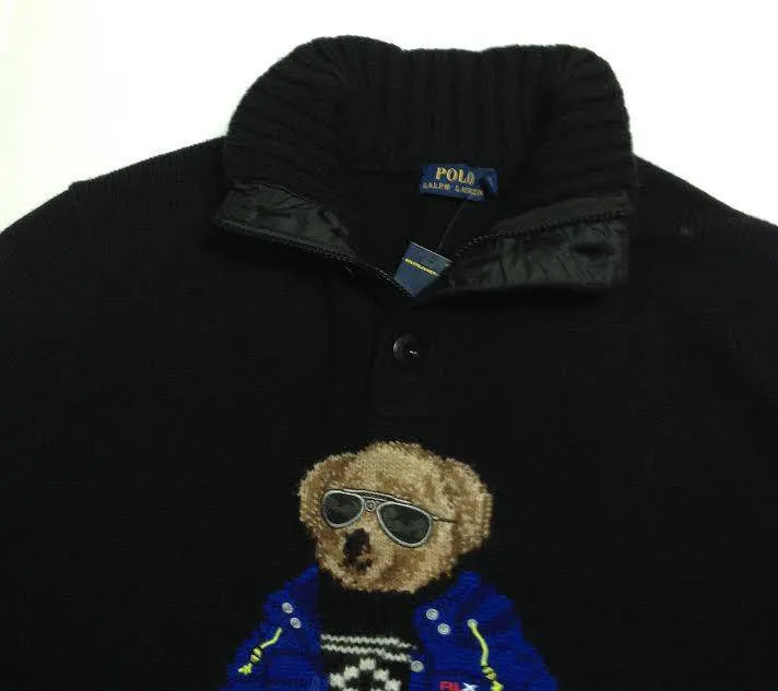 Nwt Polo Ralph Lauren Wool RLX Teddy Bear Mockneck Sweater