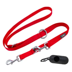 Nylon Dog Leash 3way Adjustable 66 Ft  For Dogs Large  Small  Double Dog