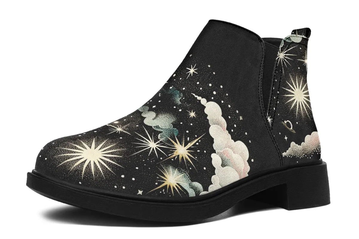 Orion’s Dream Chelsea Boots - Comfy Slip-On - Soft & Water-Resistant Micro-Suede Vegan Shoes