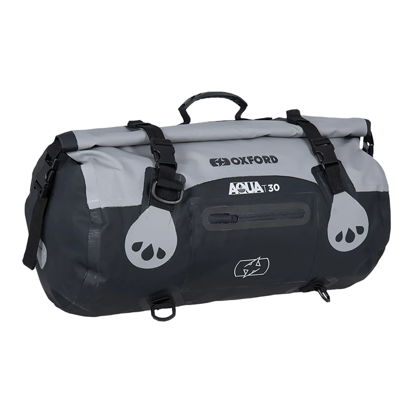 Oxford Roll Bag Aqua T30 - Black / Grey