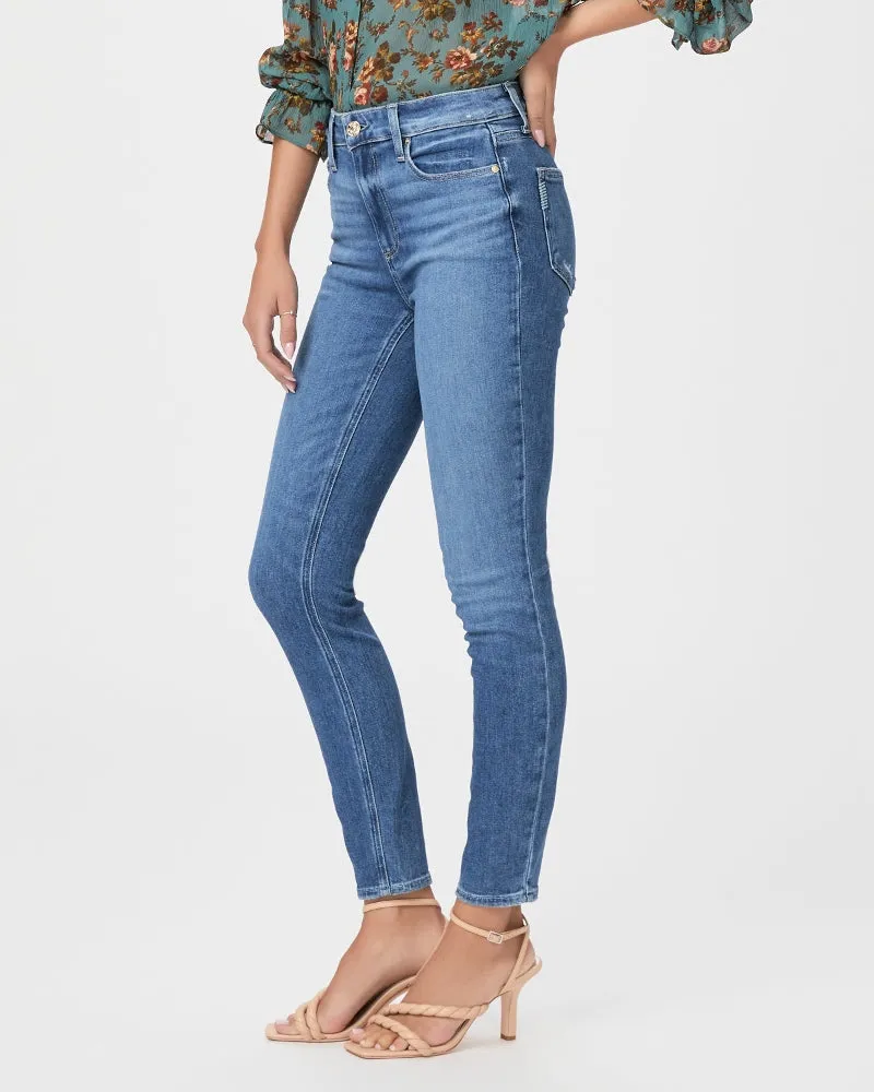 Paige Ladies Hoxton Ankle Jean in Painterly Distressed