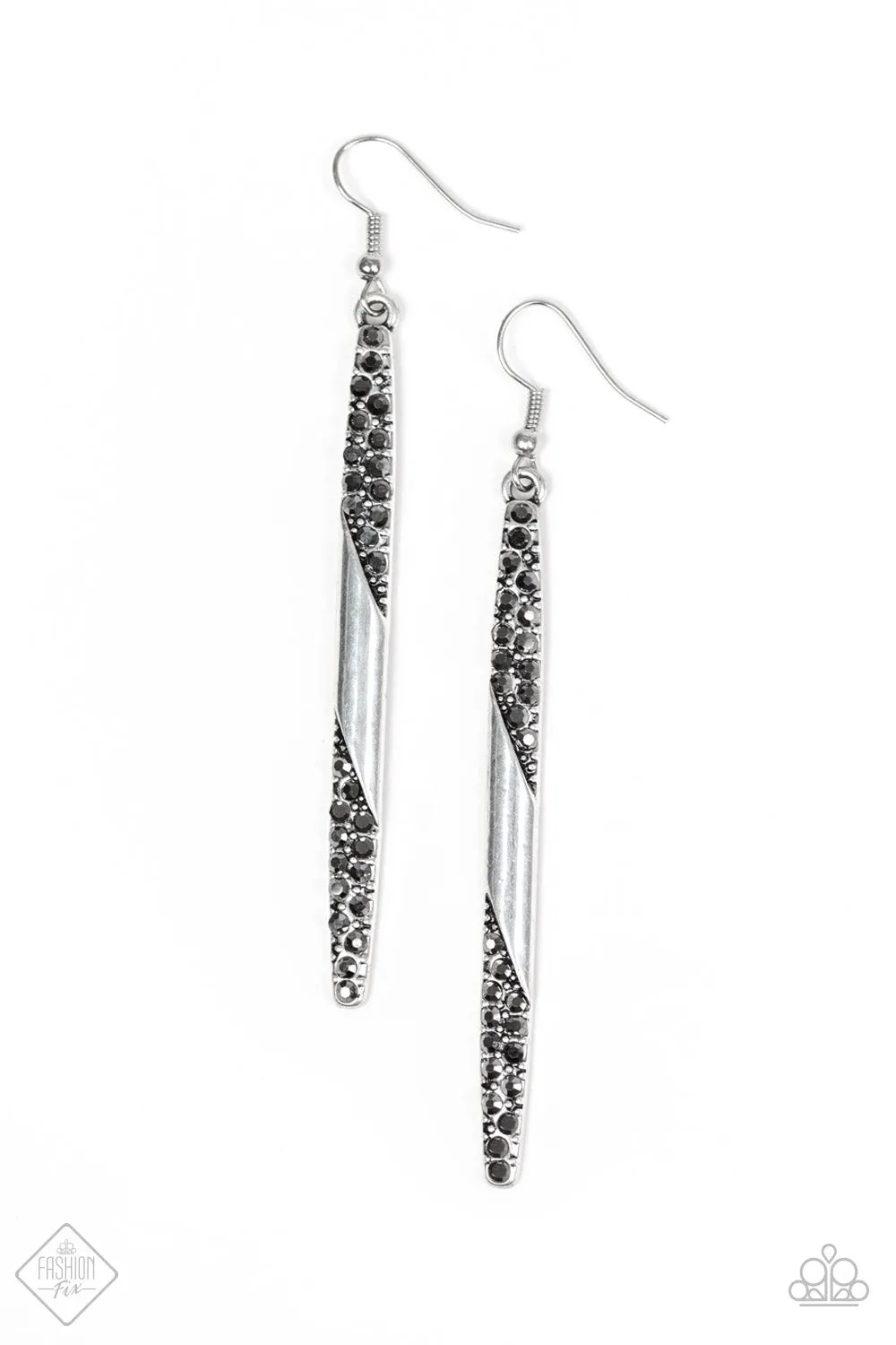 Paparazzi Award Show Attitude Earrings Silver