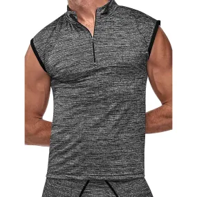 Peak Performance Zipper Muscle Tank Grey Medium