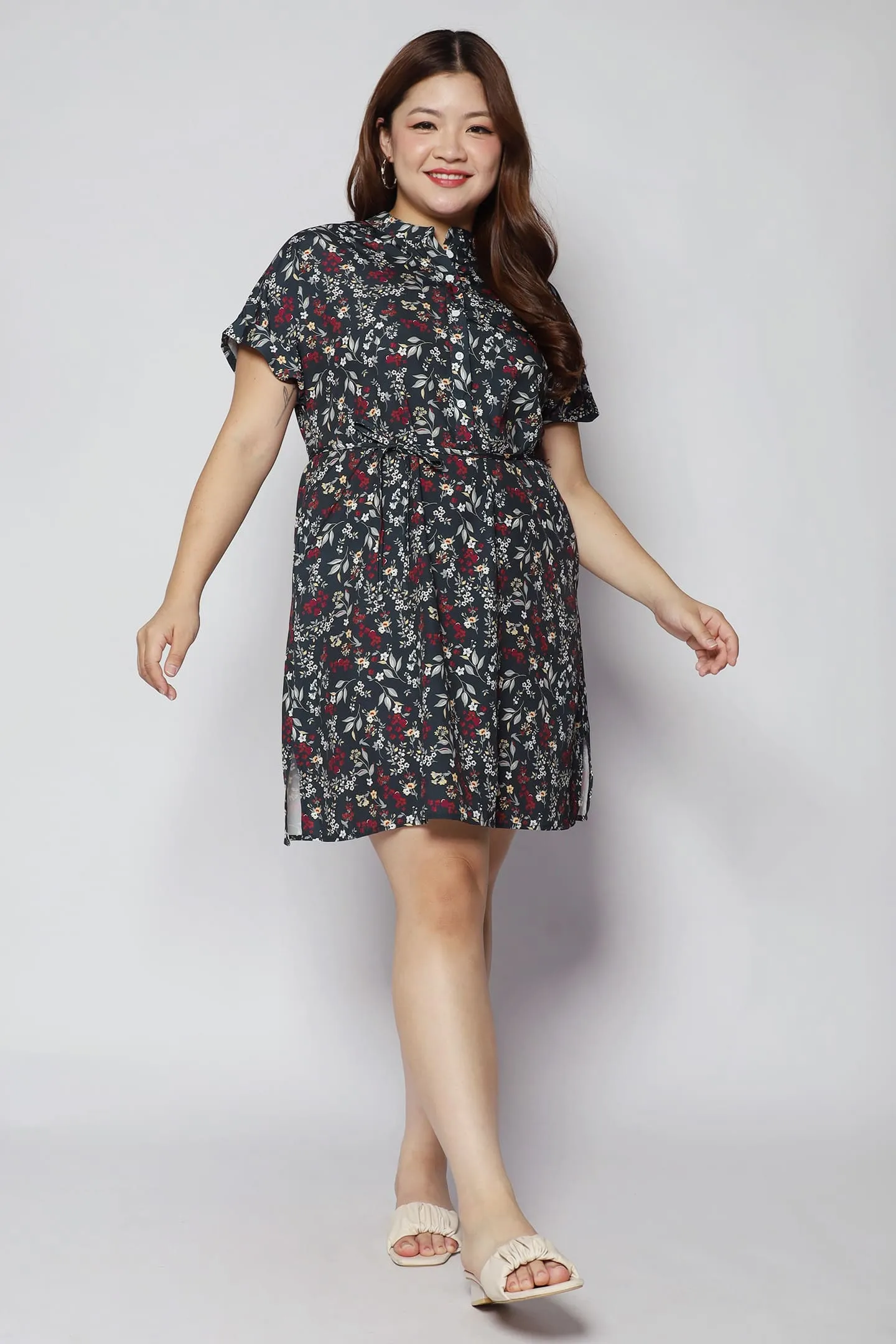 Penn Dress in Red Buds