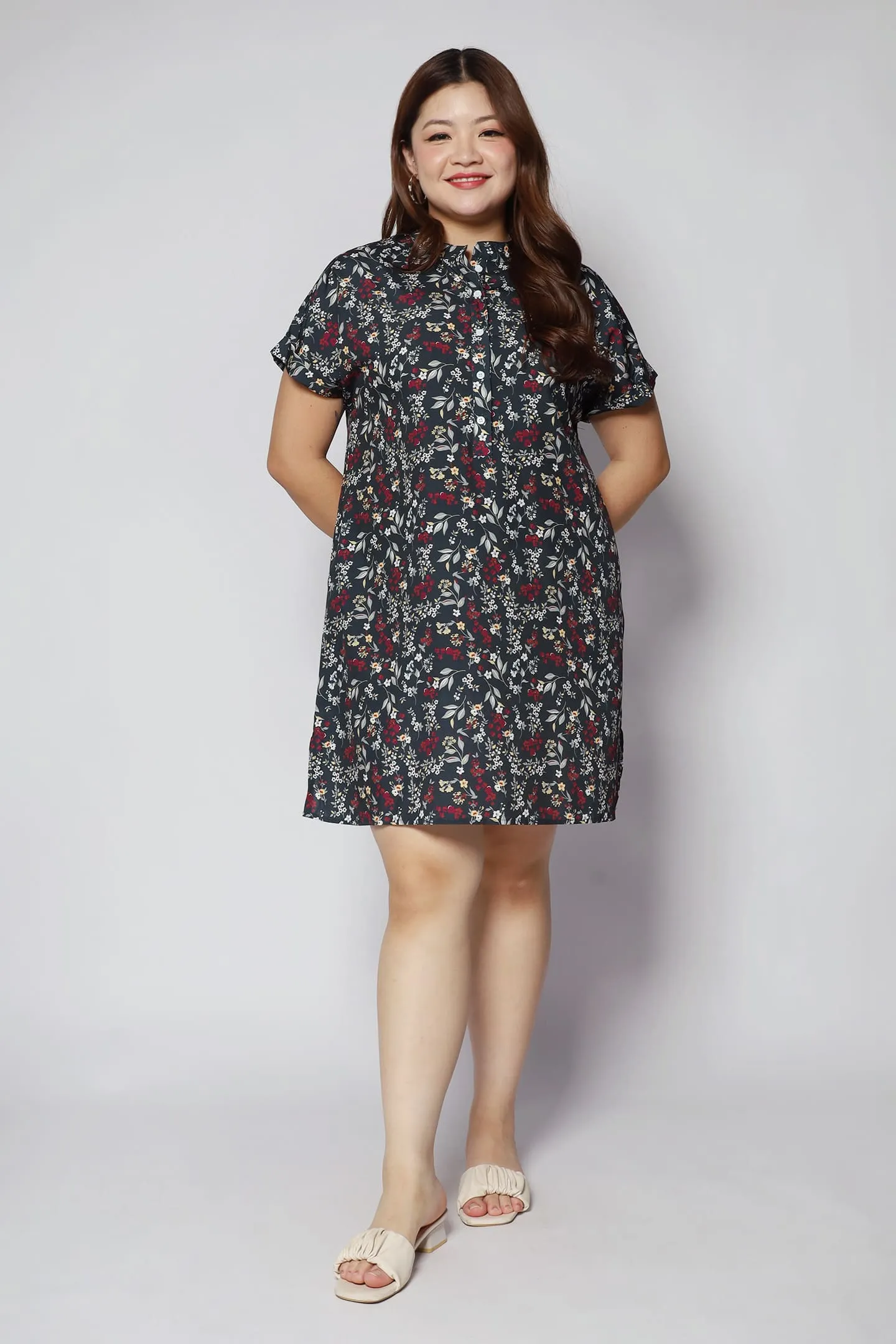 Penn Dress in Red Buds