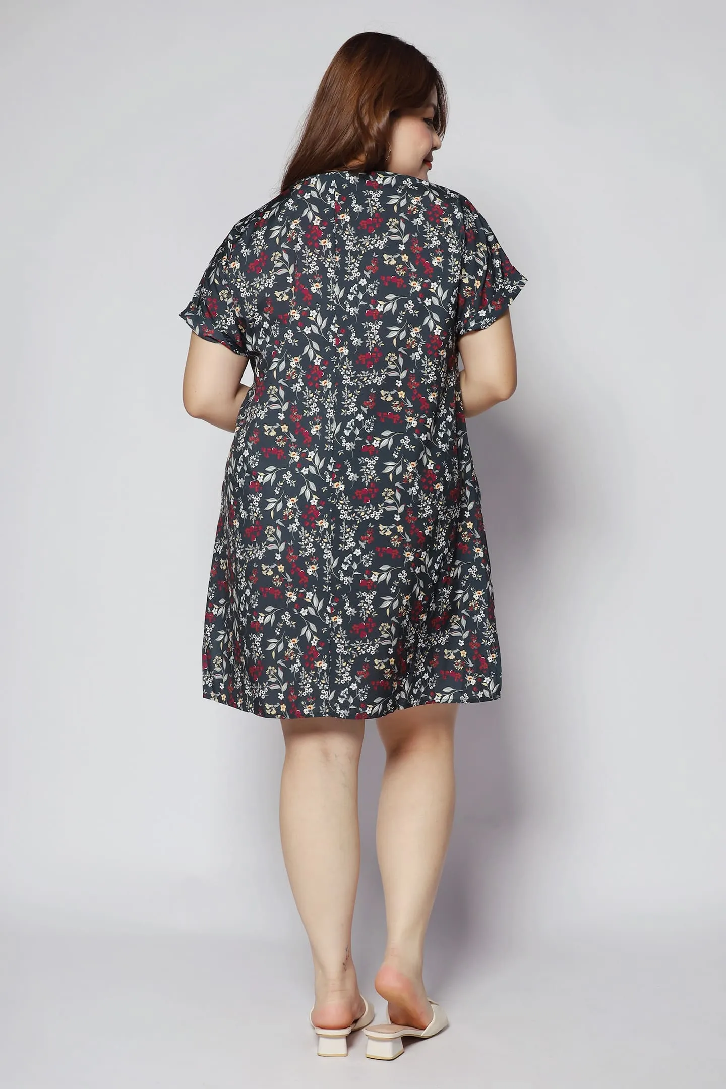 Penn Dress in Red Buds