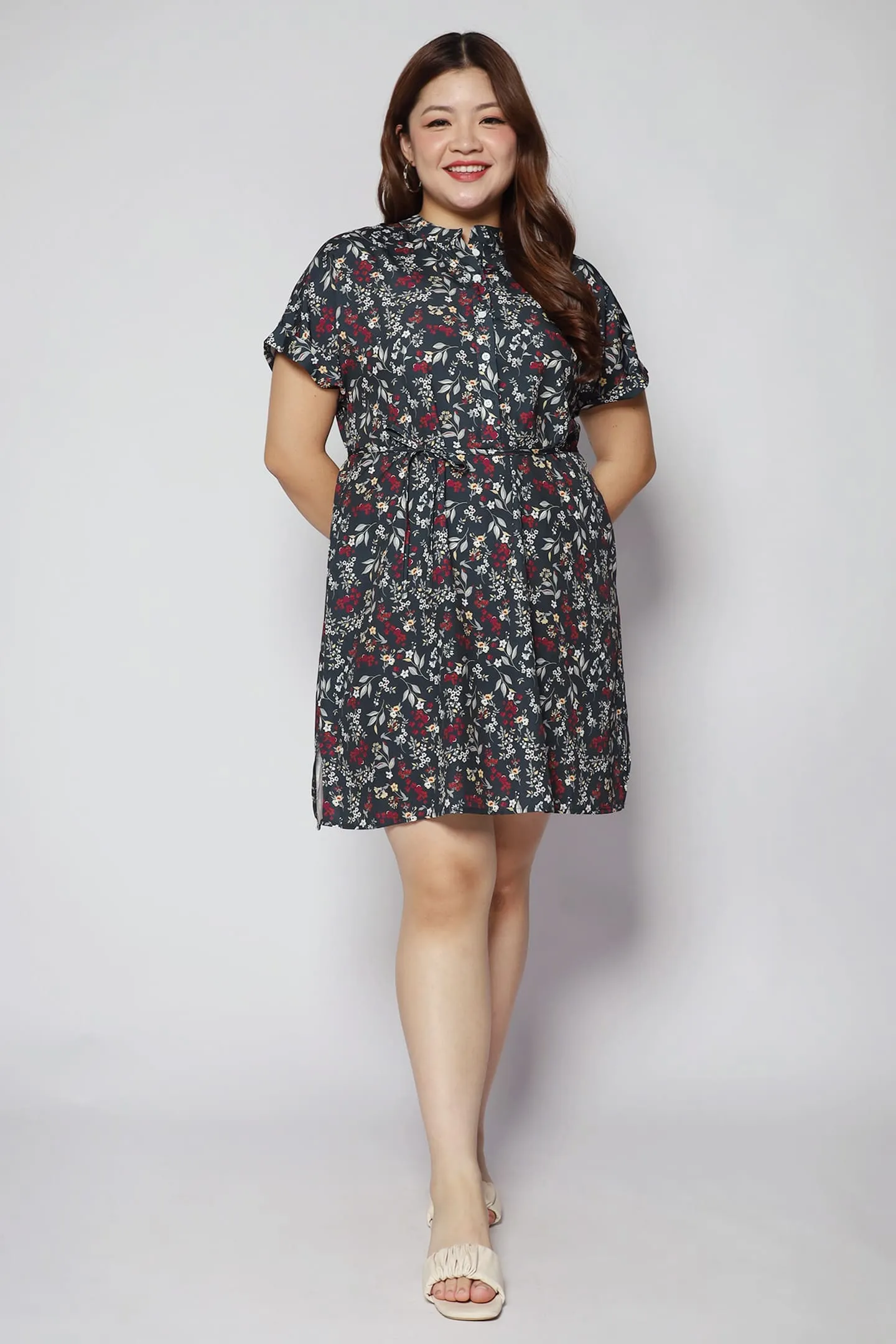 Penn Dress in Red Buds