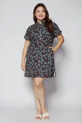 Penn Dress in Red Buds