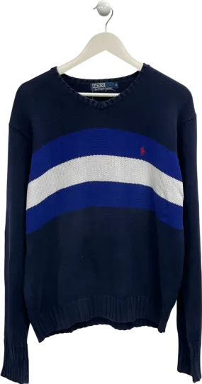 Polo Ralph Lauren Blue Cotton Sweater UK M