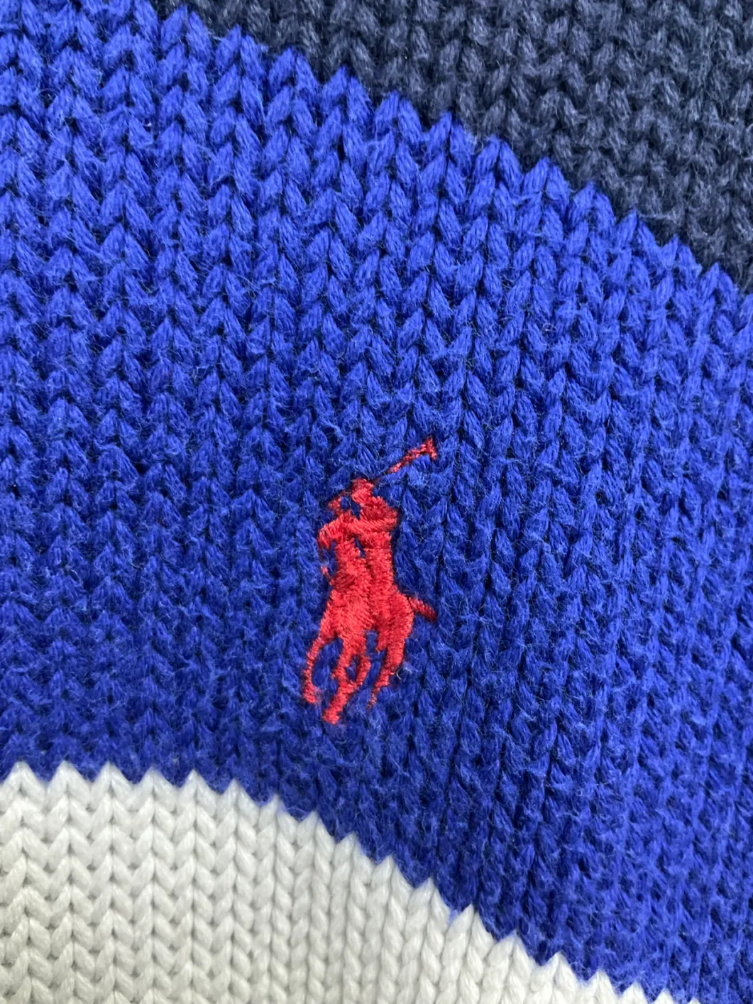 Polo Ralph Lauren Blue Cotton Sweater UK M