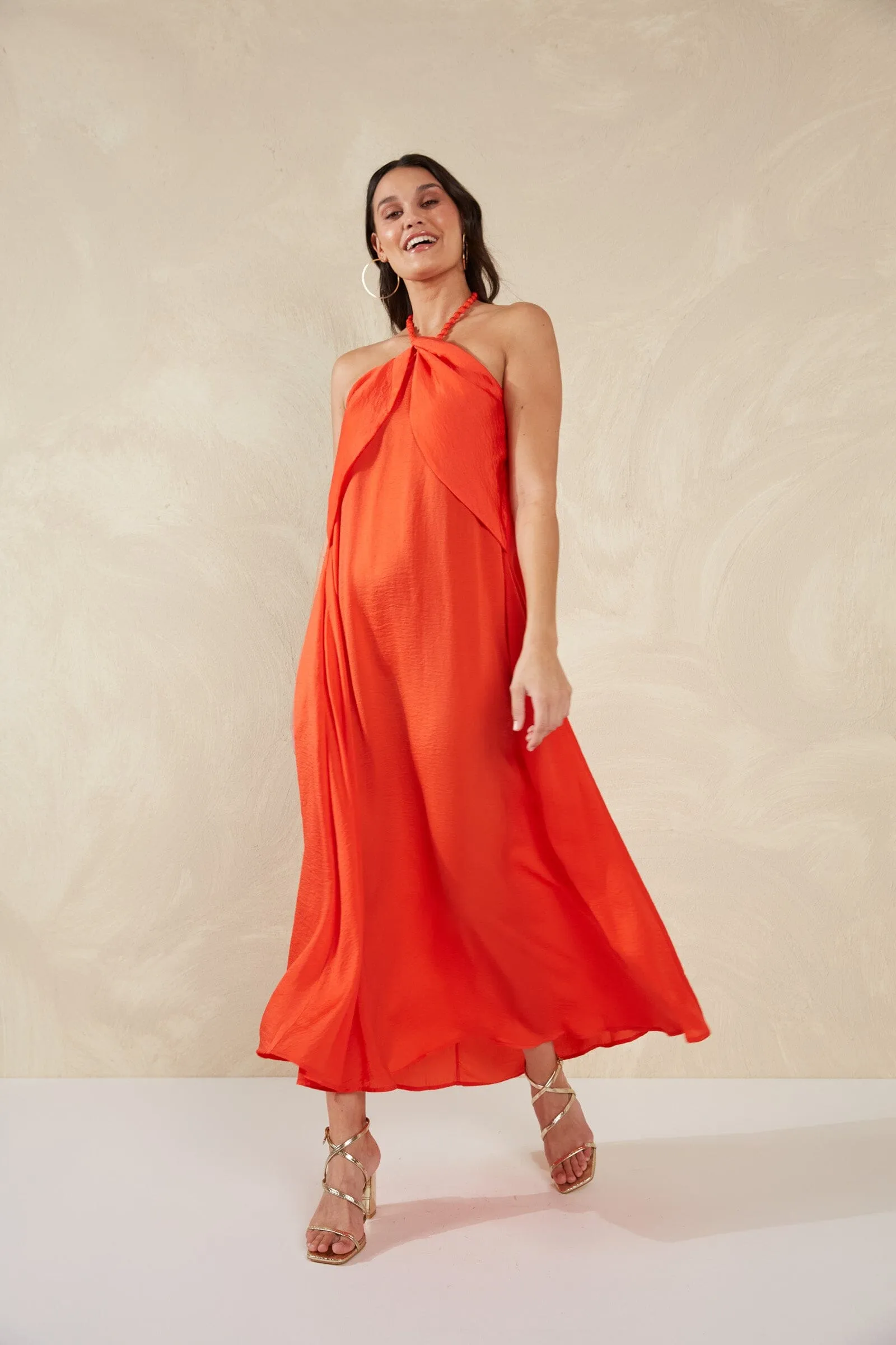 Portofino Halter Maxi - Aperol