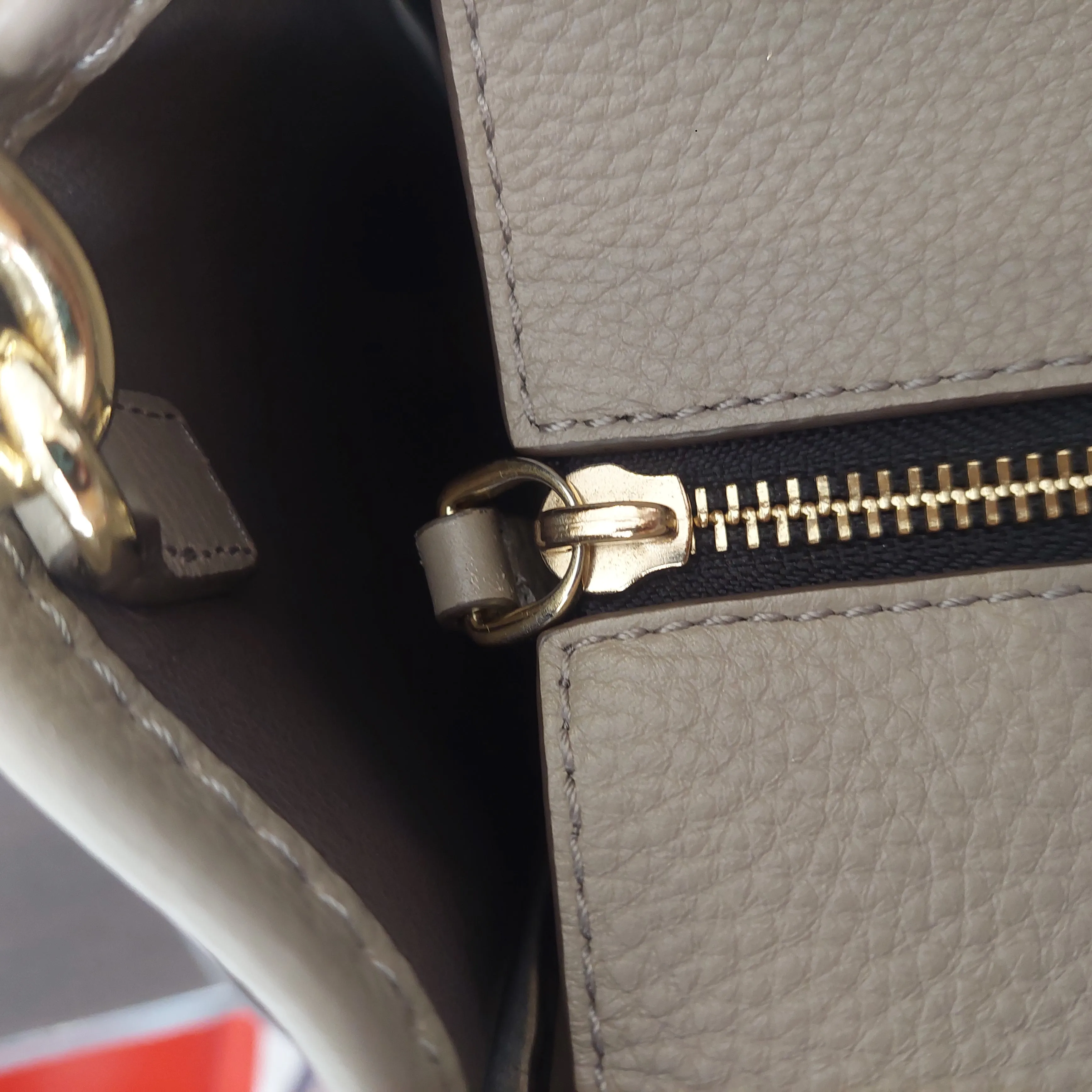 Pre-Loved Treasures - Marc Jacobs Grey The Leather Small Tote Bag