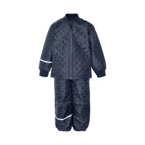 Quilted Thermal Set - Dark Navy