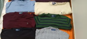 Ralph Lauren polo sweater round neck & v neck 15 pcs