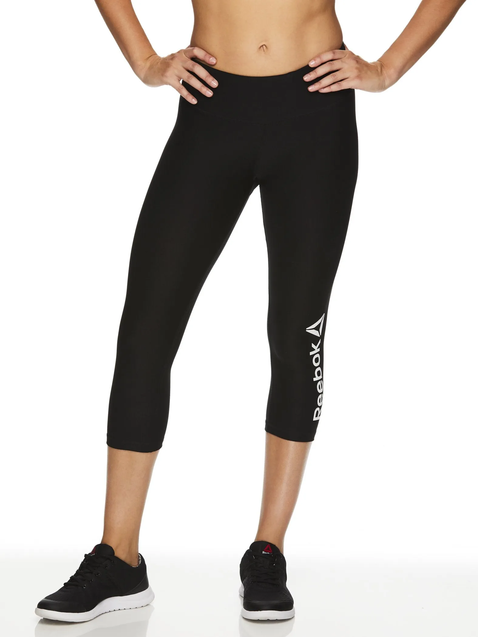 Reebok Women's Quick Capri Branded Leggings