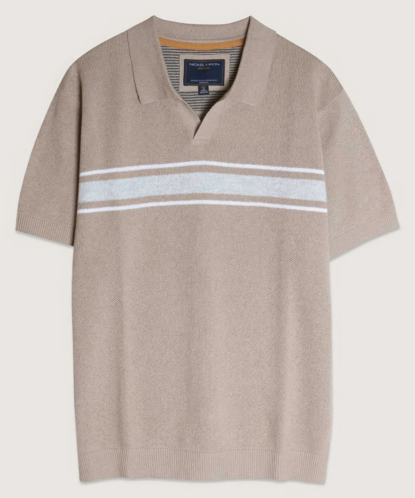 Retro Stripe Men's Polo Sweater