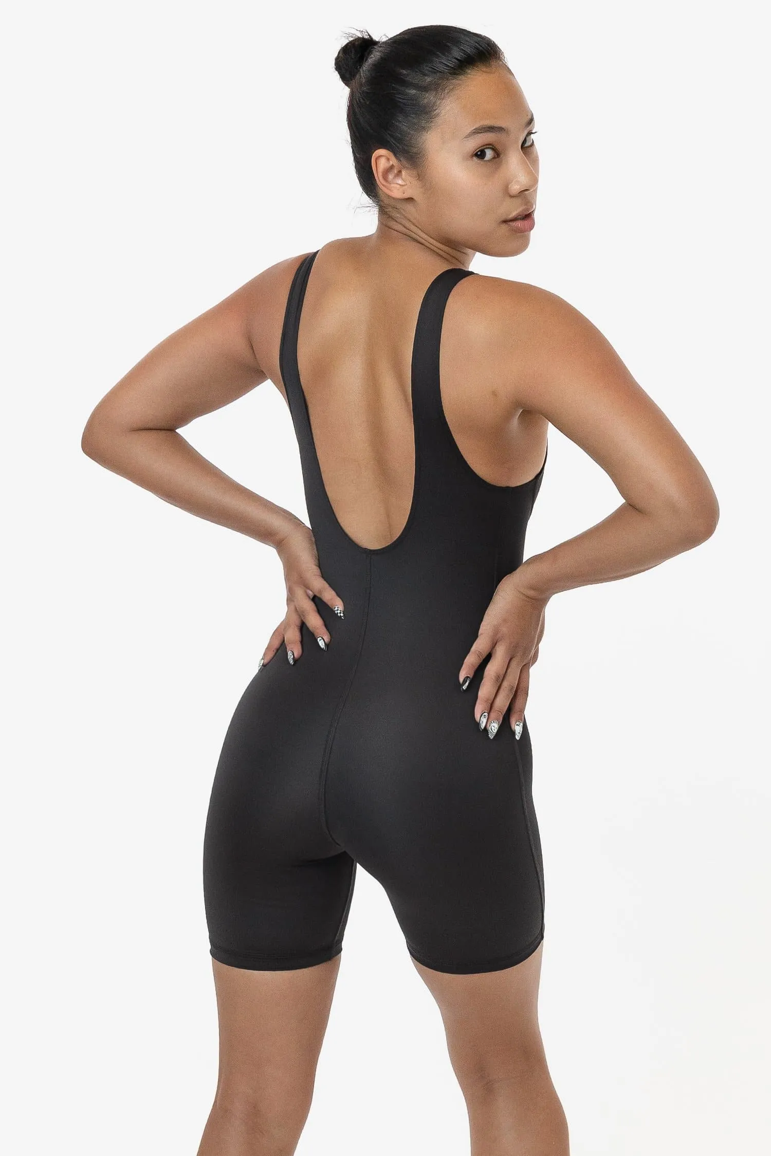 RPL352 - Poly Interlock Bra Tank Workout One-Piece