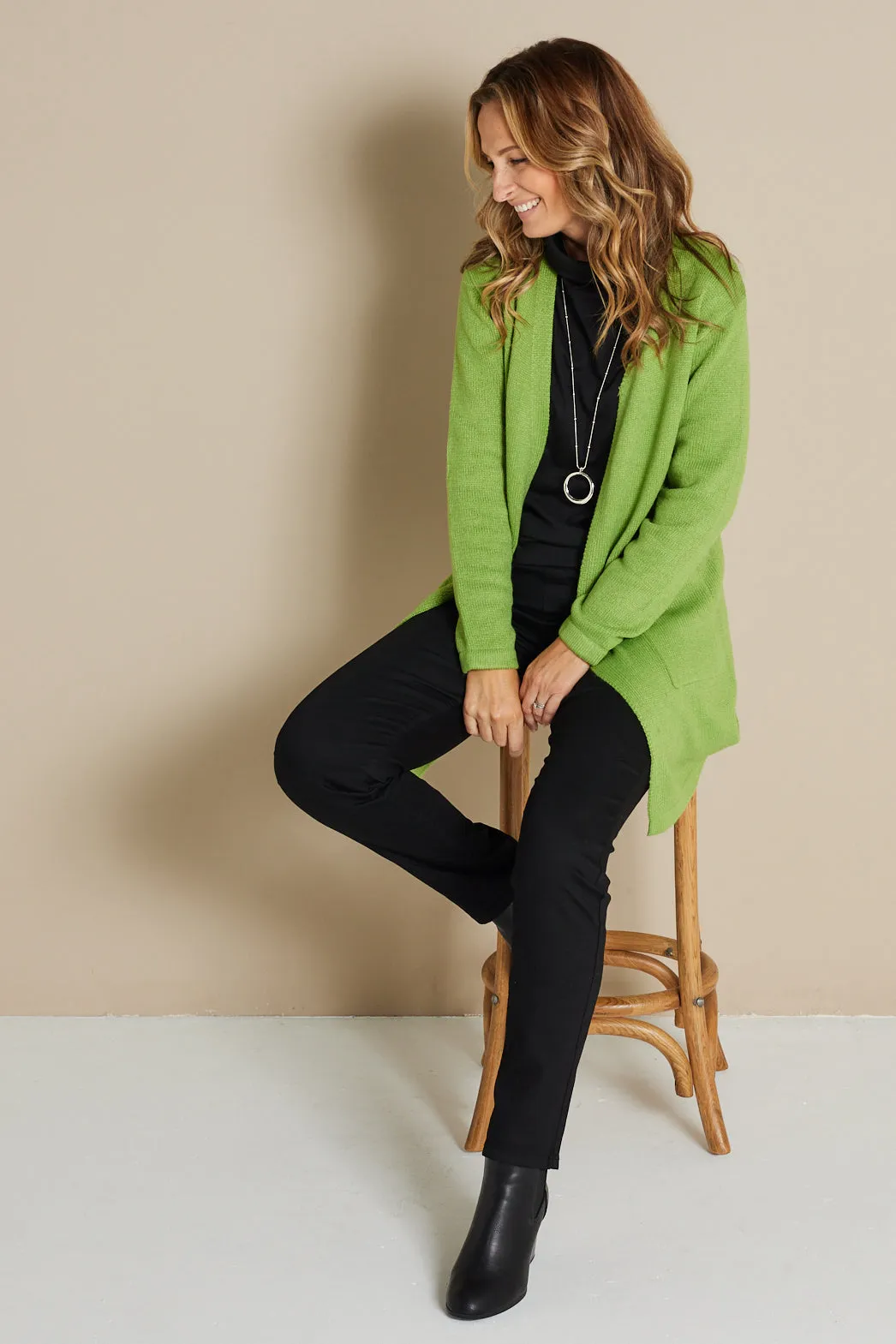 Salima Knit Cardigan - Green