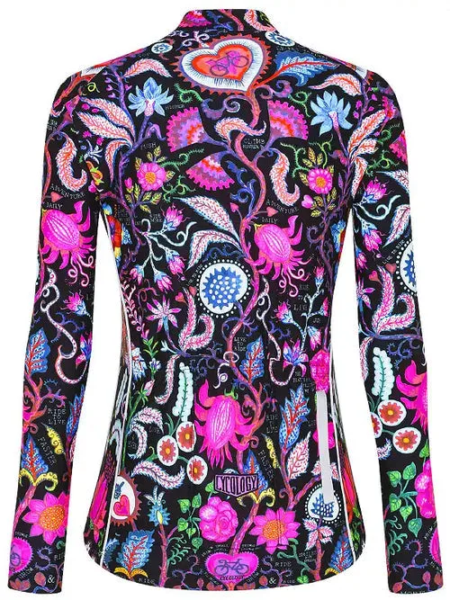 SECRET GARDEN BLACK WOMEN'S LONG SLEEVE JERSEY